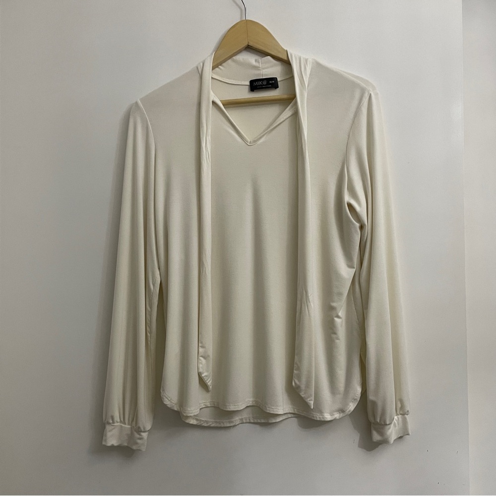 Miik Rhoda tie neck blouse